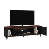 Rack Copacabana Cafe y Negro 170 cm con Tres Puertas - Muebles para TV | Bylmo
