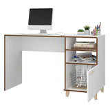 Escritorio Italia Blanco 135 cm con Puerta y Entrepaños - Escritorios y Archivadores | Bylmo