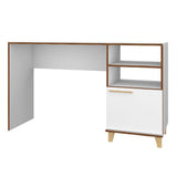 Escritorio Italia Blanco 135 cm con Puerta y Entrepaños - Escritorios y Archivadores | Bylmo