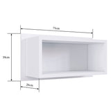 Repisa Federico Blanco 75 cm Rectangular - Repisas y Percheros | Bylmo