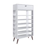 Zapatero Matias Blanco 68 cm con Un Cajón - Closets | Bylmo