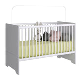 Cuna Emilia 133x90 cm Blanco Multifuncional - Camas | Bylmo