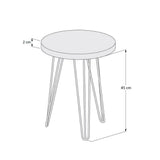 Mesa Cairo Negro 36 cm Redonda - Mesas | Bylmo