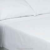 Juego de Sabanas Microfibra Semidoble 120 cm Blanco Fondo Entero - Ropa de Cama | Bylmo