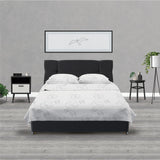 Juego de Sabanas Microfibra King 200 cm Blanco con Cubos Negros - Ropa de Cama | Bylmo