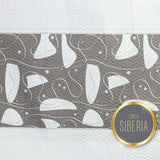 Cubrelecho Español Prensado Microfibra Doble 140 cm Gris con Figuras Grises y Blancas - Ropa de Cama | Bylmo