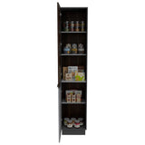 Alacena Halley Habano y Plomo 42 cm con Dos Puertas - Muebles Organizadores | Bylmo