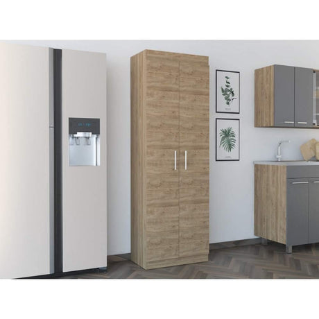 Mueble Alacena Nepal Miel Plomo - Bylmo
