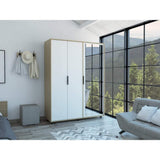 Closet Kaia Rovere 140 cm con Espejo y Tres Puertas - Closets | Bylmo