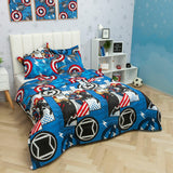 Cubrelecho Acolchado Infantil Azul para Cama Doble 140 X 190 Cm Doble Faz de Avengers - Otros textiles | Bylmo