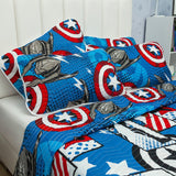 Cubrelecho Español Infantil Azul para Cama Doble 140 X 190 Cm Doble Faz de Avengers - Ropa de Cama | Bylmo