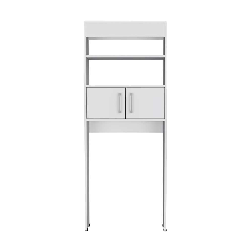 Ahorrador de Espacio para Baño Madrid Blanco 62.4x160cm con Un Cajón y con Un Entrepaño - Gabinetes | Bylmo