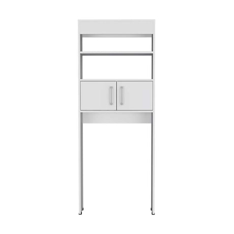 Ahorrador de Espacio para Baño Madrid Blanco 62.4x160cm con Un Cajón y con Un Entrepaño - Gabinetes | Bylmo