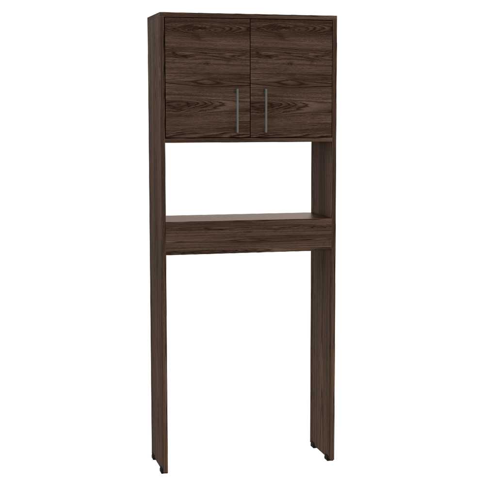 Ahorrador de Espacio para Baño Barcelona Coñac 63x160cm sin Cajones y con Un Entrepaño - Gabinetes | Bylmo