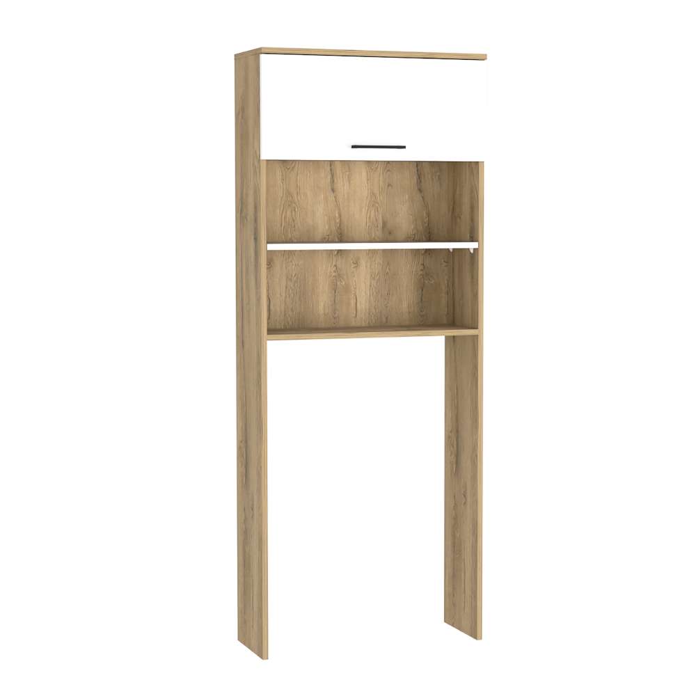 Mueble Bath Macadamia y Blanco 63 cm con Una Puerta - Gabinetes | Bylmo