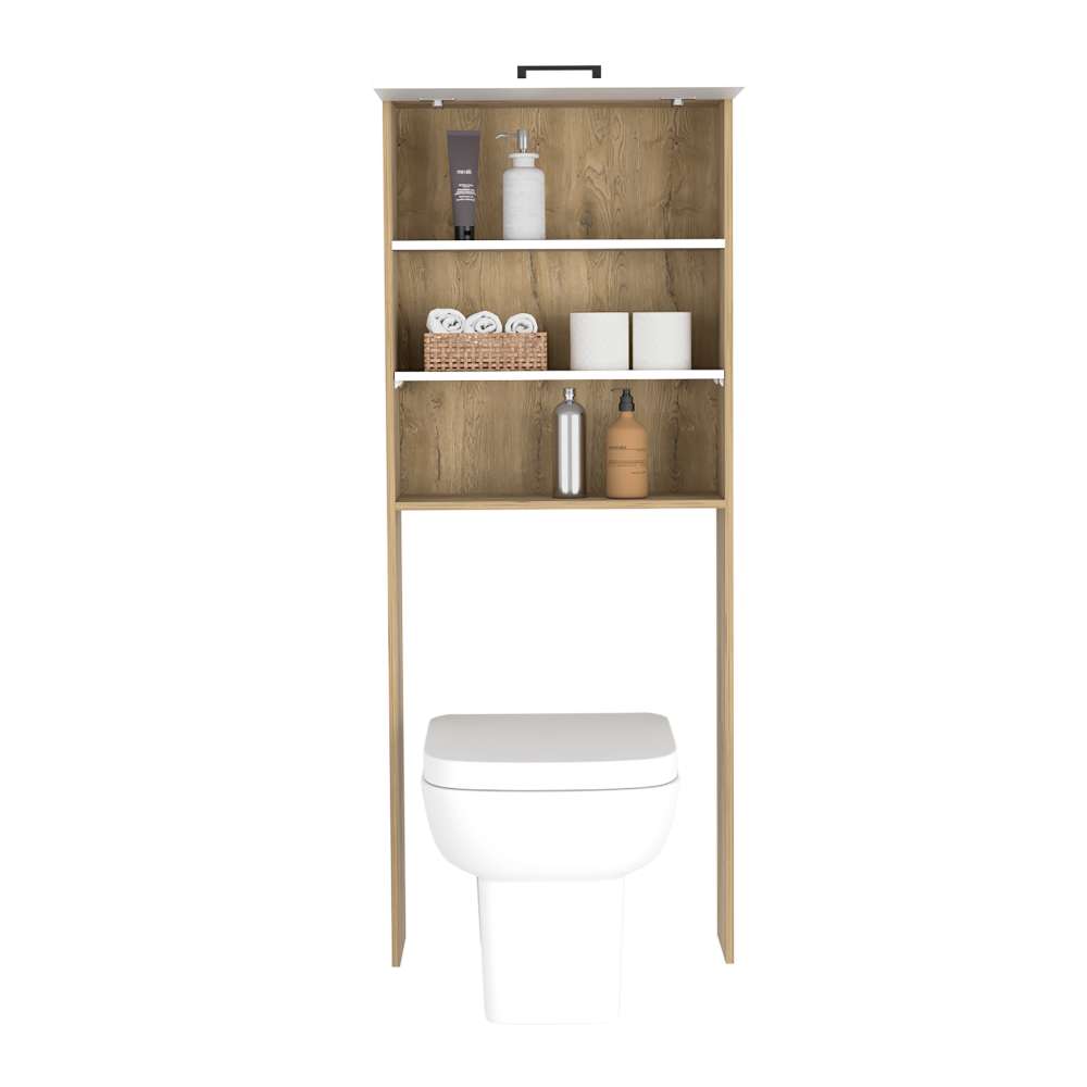 Mueble Bath Macadamia y Blanco 63 cm con Una Puerta - Gabinetes | Bylmo