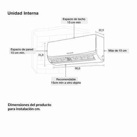 Aire Acondicionado 18KB Inverter 220 Voltios Blanco - Electronicos | Bylmo
