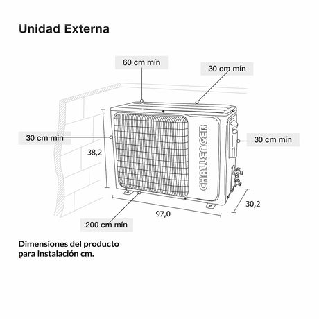 Aire Acondicionado 18KB Inverter 220 Voltios Blanco - Electronicos | Bylmo