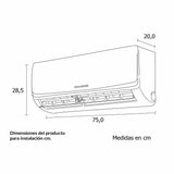 Aire Acondicionado Challenger Blanco 67x28cm 110 Voltios con Apagado Automático y con Temporizador - Electronicos | Bylmo