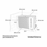 Aire Acondicionado Challenger Blanco 67x28cm 110 Voltios con Apagado Automático y con Temporizador - Electronicos | Bylmo