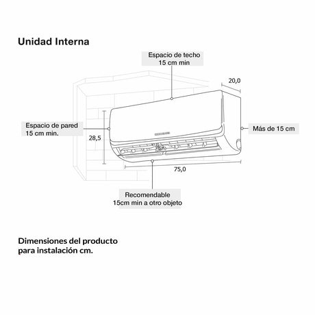 Aire Acondicionado 9KB Inverter 220 Voltios Blanco - Electronicos | Bylmo