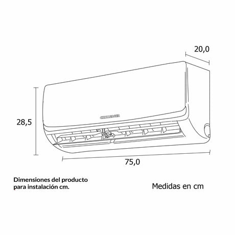Aire Acondicionado Challenger Blanco 66x24cm 220 Voltios con Apagado Automático y con Temporizador - Electronicos | Bylmo