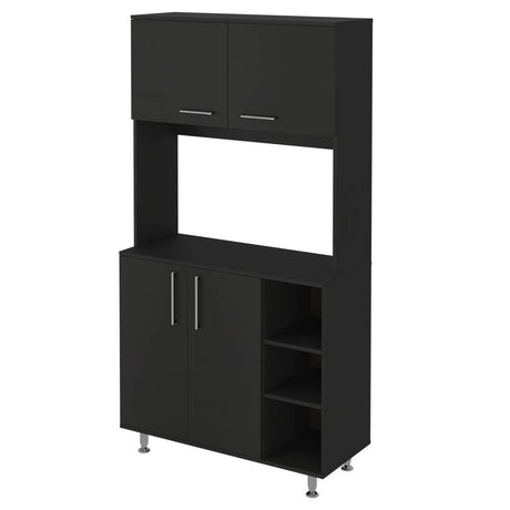 Alacena Sable Plus Wengue 95 cm con Cuatro Puertas - Muebles Organizadores | Bylmo