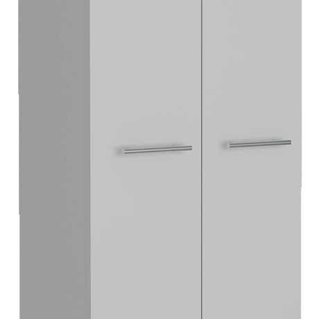 Alacena Baleare Blanco 59 cm con Entrepaños y Patas Metálicas - Alacenas y Muebles Microondas | Bylmo