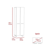 Alacena Baleare Blanco 59 cm con Entrepaños y Patas Metálicas - Alacenas y Muebles Microondas | Bylmo