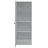 Alacena Belleria Blanco 43 cm con Una Puerta y Tres Entrepaños - Alacenas y Muebles Microondas | Bylmo