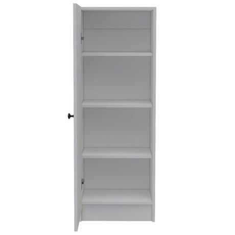 Alacena Belleria Blanco 43 cm con Una Puerta y Tres Entrepaños - Alacenas y Muebles Microondas | Bylmo