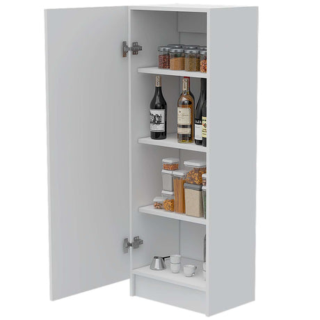 Alacena Belleria Blanco 43 cm con Una Puerta y Tres Entrepaños - Alacenas y Muebles Microondas | Bylmo