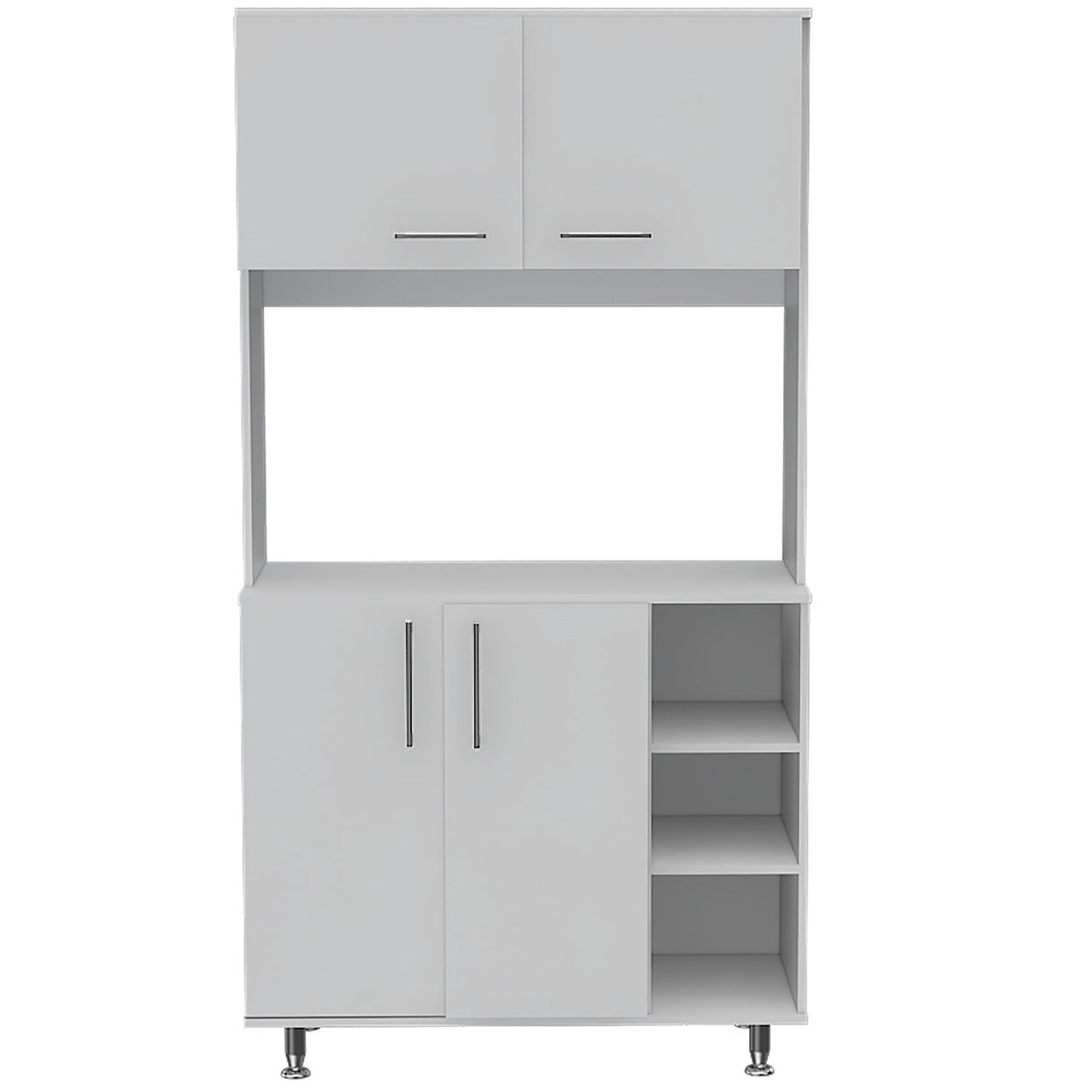 Alacena Blanca 95 cm con Almacenamiento - Alacenas y Muebles Microondas | Bylmo