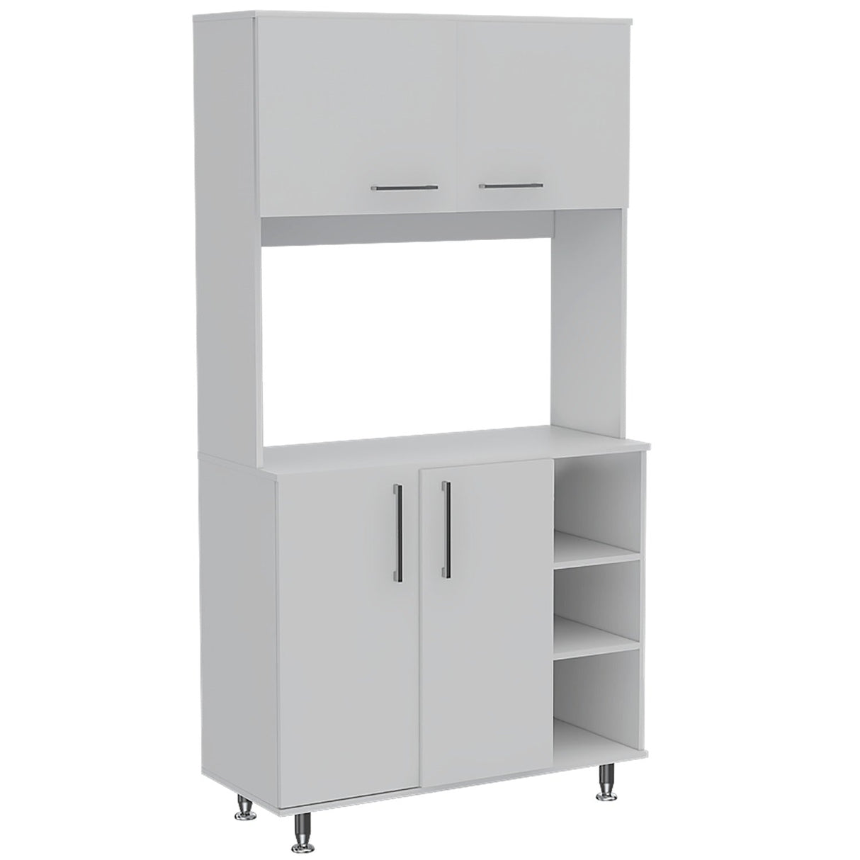Alacena Blanca 95 cm con Almacenamiento - Alacenas y Muebles Microondas | Bylmo