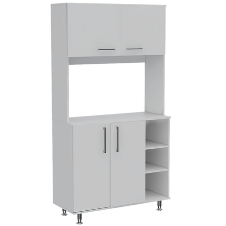 Alacena Blanca 95 cm con Almacenamiento - Alacenas y Muebles Microondas | Bylmo