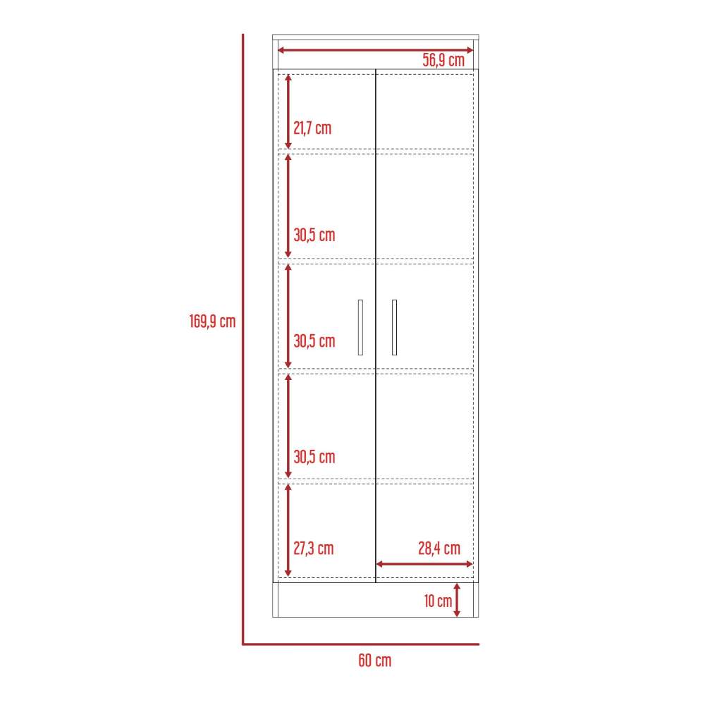 Alacena Mocca Duna 60 cm con Dos Puertas - Muebles Organizadores | Bylmo