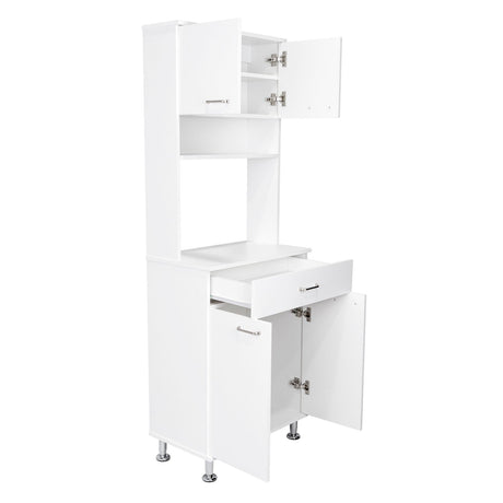 Alacena Della Plus Blanco 60x169cm con Un Entrepaño y con Cuatro Puertas - Alacenas y Muebles Microondas | Bylmo