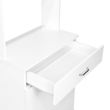 Alacena Della Plus Blanco 60x169cm con Un Entrepaño y con Cuatro Puertas - Alacenas y Muebles Microondas | Bylmo