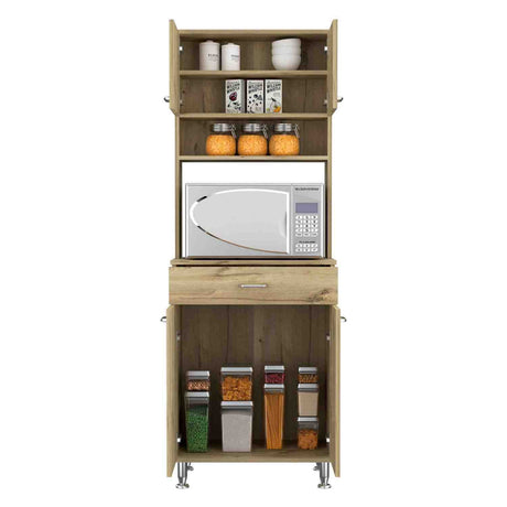 Alacena Della Duna 60 cm Con un Cajón, Entrepaños y Cuatro Puertas - Alacenas y Muebles Microondas | Bylmo
