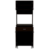 Alacena Della Wengue 60 cm Con un Cajón, Entrepaños y Cuatro Puertas - Alacenas y Muebles Microondas | Bylmo