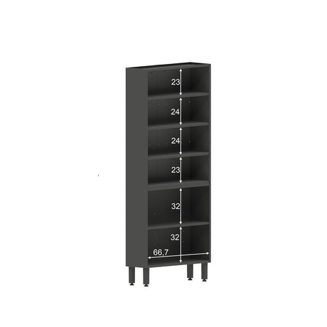 Alacena Ginace Gris 80 cm con Seis Puertas - Alacenas y Muebles Microondas | Bylmo