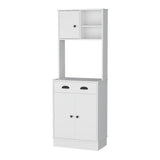 Alacena Z Plus Blanco 60x169cm con Dos Entrepaños y con Tres Puertas - Alacenas y Muebles Microondas | Bylmo
