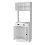 Alacena Z Plus Blanco 60x169cm con Dos Entrepaños y con Tres Puertas - Alacenas y Muebles Microondas | Bylmo