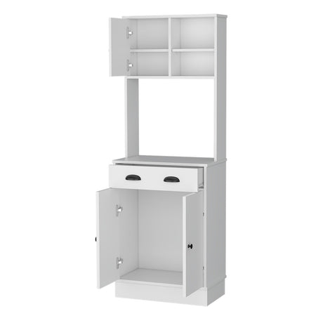 Alacena Z Plus Blanco 60x169cm con Dos Entrepaños y con Tres Puertas - Alacenas y Muebles Microondas | Bylmo