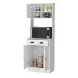 Alacena Z Plus Blanco 60x169cm con Dos Entrepaños y con Tres Puertas - Alacenas y Muebles Microondas | Bylmo