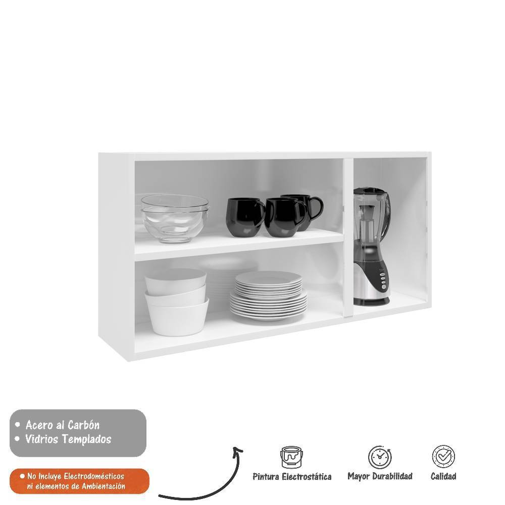 Mueble Auxiliar Colors Negro 105 cm con Tres Puertas - Muebles Organizadores | Bylmo