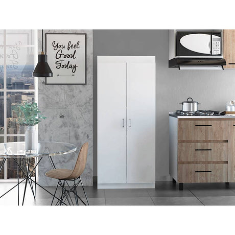 Alacena Varese Blanco 70 cm con Dos Puertas - Muebles Organizadores | Bylmo