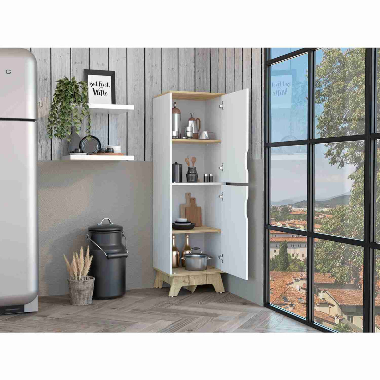 Alacena Z65 Blanco 45 cm con Dos Puertas - Alacenas y Muebles Microondas | Bylmo
