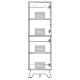 Alacena Z65 Blanco 45 cm con Dos Puertas - Alacenas y Muebles Microondas | Bylmo