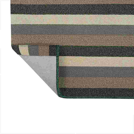 Alfombra California 100 cm x 150 cm de Hogar Verde Militar con Lineas - Tapetes y Alfombras | Bylmo